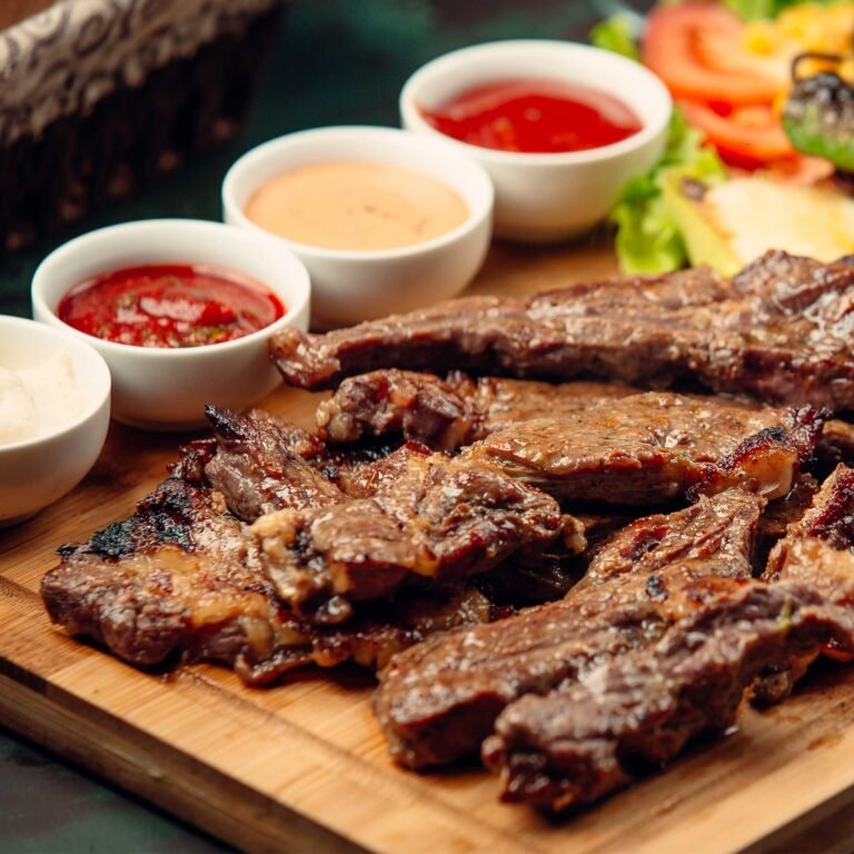 Filete de cordero con salsa